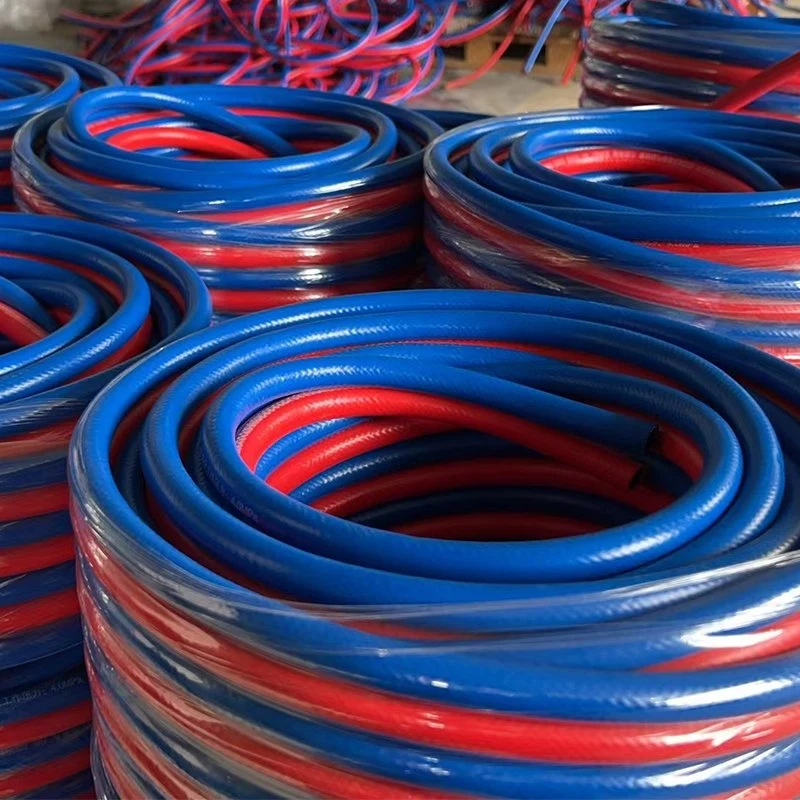 Industrial Rubber 1/4"-2" Inch PVC Oxygen Acetylene High Pressure Twin Line Welding Steam Hose