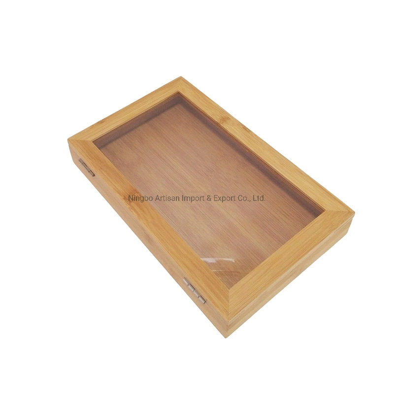 High quality/High cost performance  Rectangle Bamboo Packing Box for Gift/Tea/Jewelry with Skylight