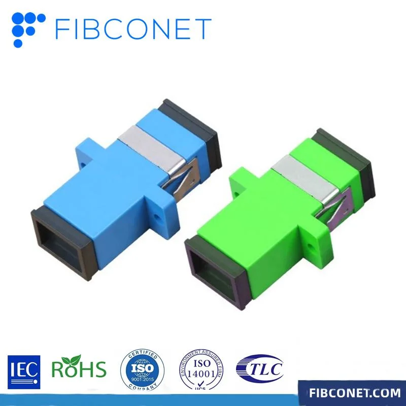 Sc/LC/FC/St/Mu/MTRJ/MPO Fj11 RJ45 Simplex/Duplex/Quad Standard Hybrid Optical Connector Fiber Optic Adapter