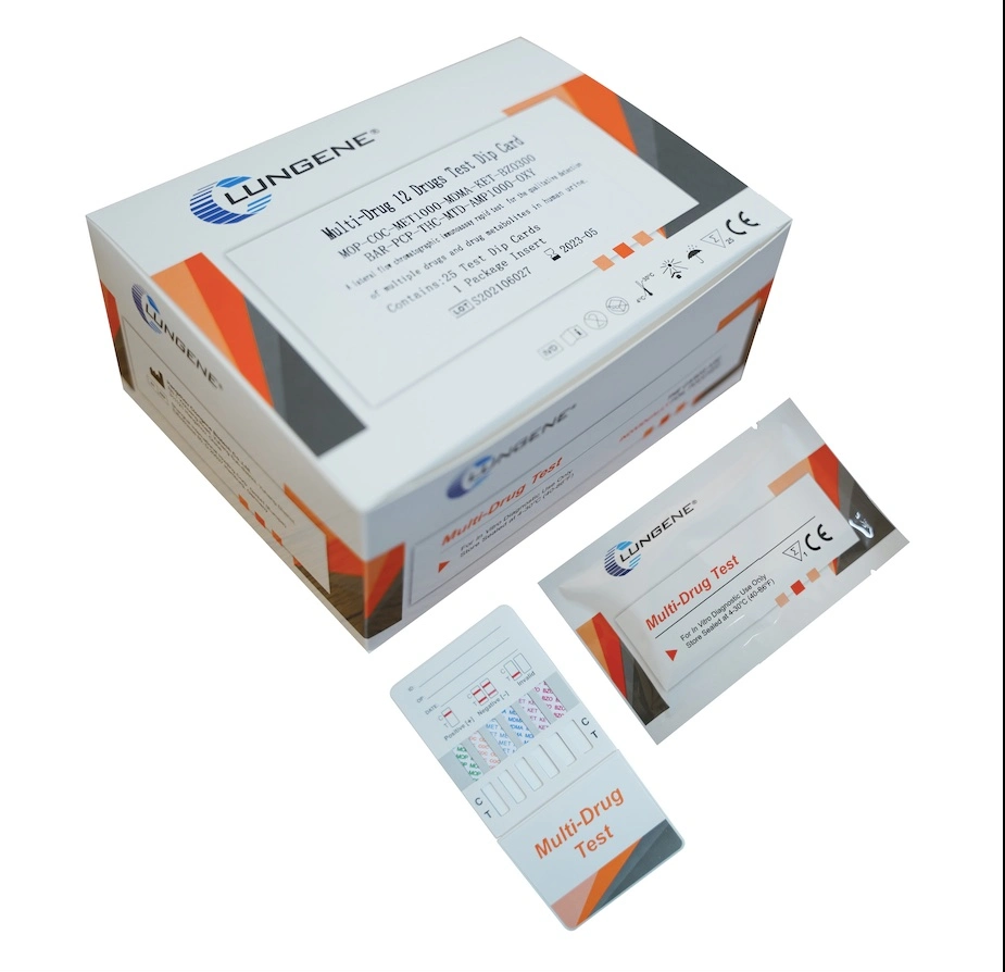 Medical Deive Diagnostic Doa Urine Test Multi-Drug 12 Drugs Screen Test Panel/Cup (AMP/MOP/KET/THC/MET/COC/MTD/BAR/BZO/PCP/K2) with CE