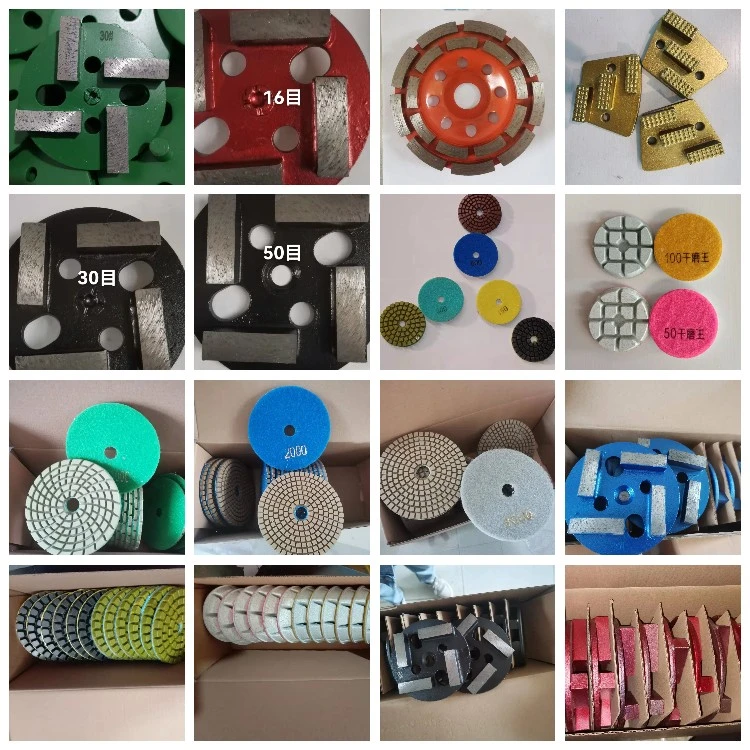 4 Inch D100mm Wet Polishing Pads 6mm Thickness Grinding Disc Resin Pads for Concrete and Terrazzo Floor