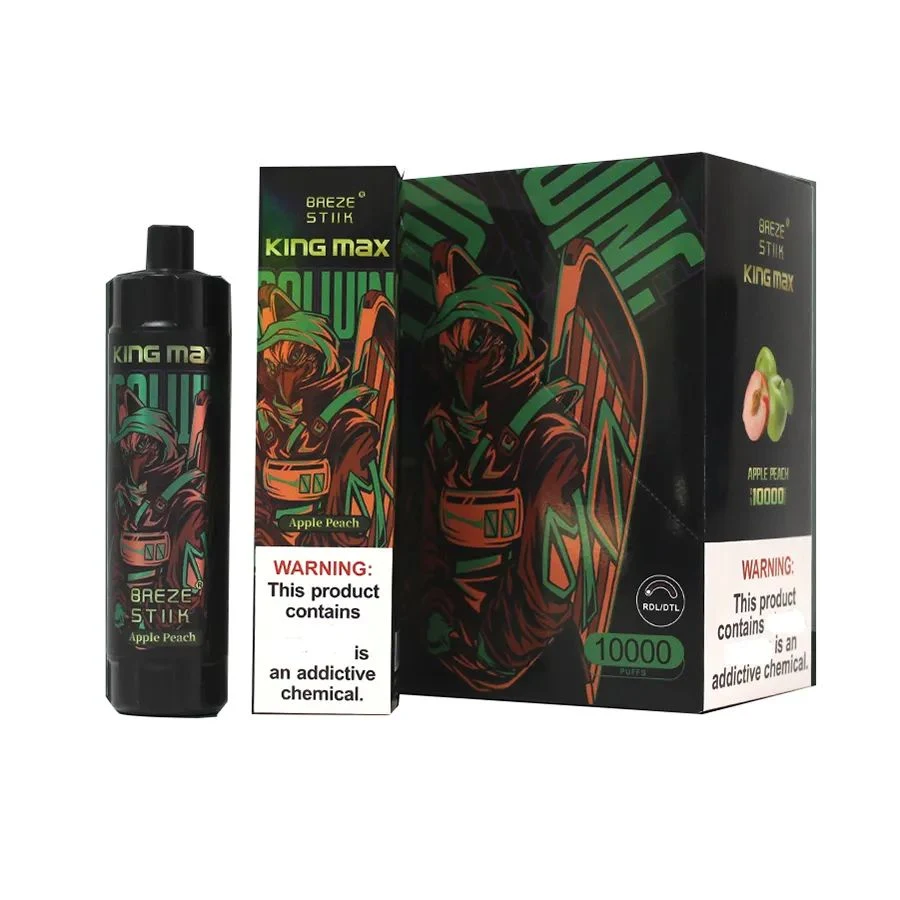 China fábrica de fumo Atacado Breze Stik King Max macaco descartável Kit de canetas 10000, puff 20 ml, e Liquid e, isqueiro Puffbar Pape cigarros eletrónicos