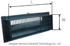 Fazenda de gado na janela de ventilação Series na parede lateral de entrada de ventilação