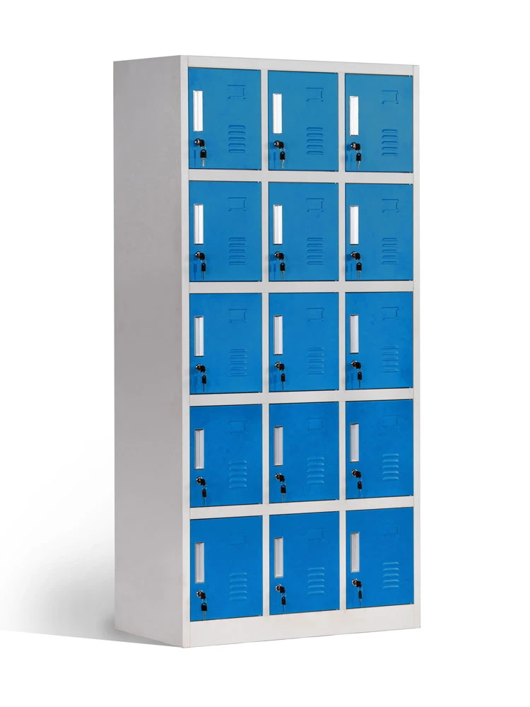 Durable Staff Storage Locker 15 Door Mini Box Locker