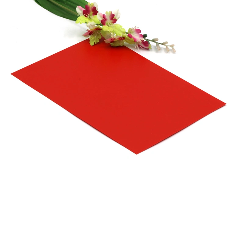 0.25mm Rigid Solid Red Color Plastic Pet Sheet