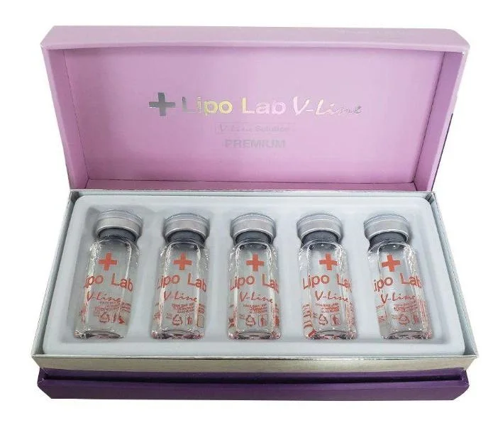 2023 Corea Hot Sale Nuevo producto Lipo Lab V-Line, Alta Seguridad, efecto rápido, efectos secundarios pequeños, rápido moldeador Injectable para disolver la grasa de la línea de la mandíbula