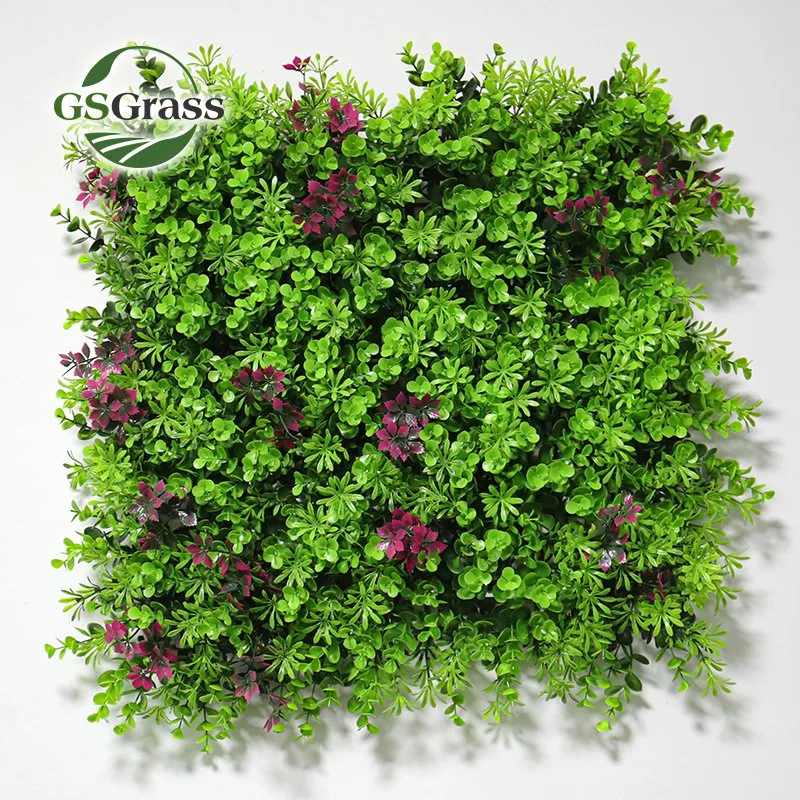 100X100cm Anti UV Plastic Vertical Garden Panels Green Plants Artificial Grass Wall