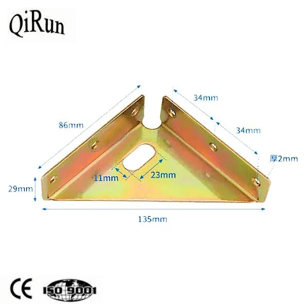 Code d'angle de lit épaissi trois côtés angle fixe de 90 degrés Repasser autour de l'armoire suspendue, matériel de fixation pour support d'angle, fixe, pour objet Accessoires