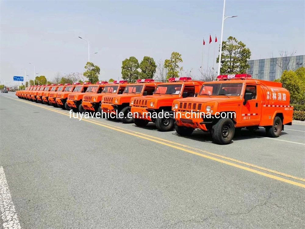 Chinese Brand 4WD off Road Automatic Oil or Gasoline 4X4 Pickup Forest Fire Truck for Sale