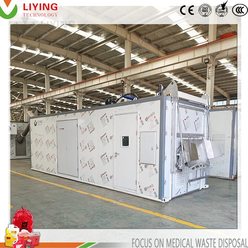 Eco-Friendly Hazardous Waste Management System Microwave Sterilization Machine Biomedical Waste Shredder