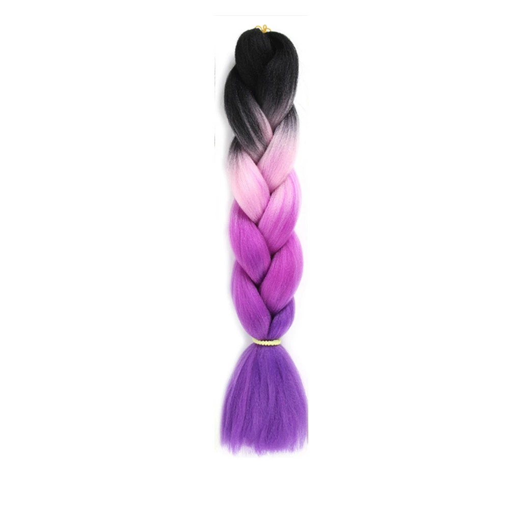Wendyhair Crochet trenza de cabello trenzado del pelo de fibra sintética