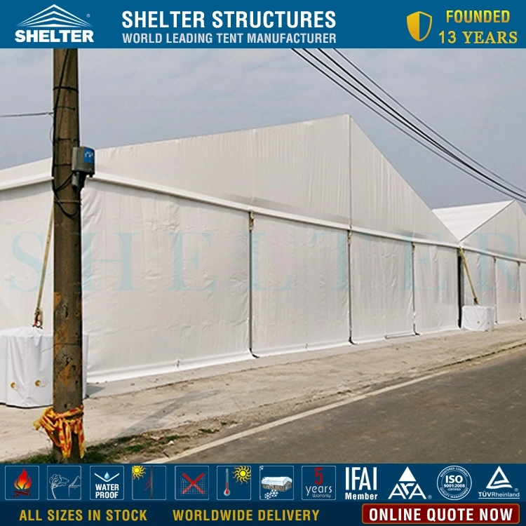 25X30m Aluminium PVC Structure Industrial Storage Warehouse Tent