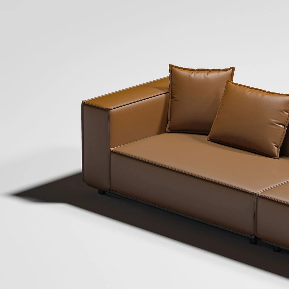 Design Leder Sofa Set Möbel für öffentliche Halle Empfangsbereich Büromöbel Wartezimmer Sofa Sofa Sitzecke