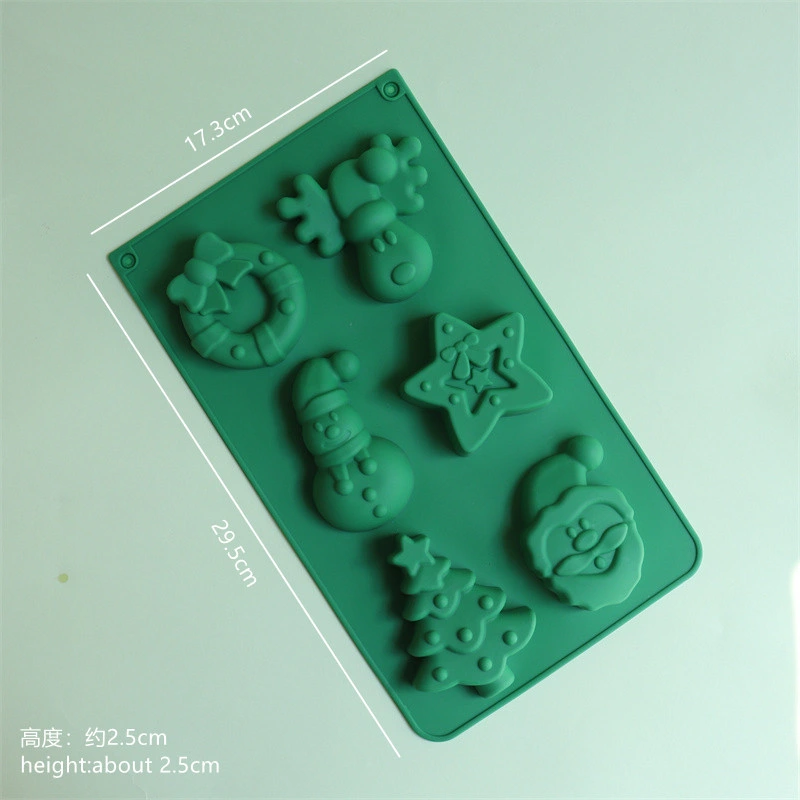 Custom Christmas Tree Snowflake Bell Silicone Cake Cookie Mold Fondant Holiday Decoration