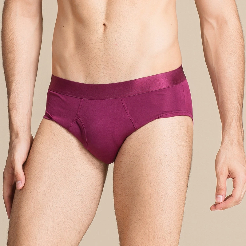 Men's Underwear Tagless Breathable Boxer Underwear Cotton Regular Long Briefs