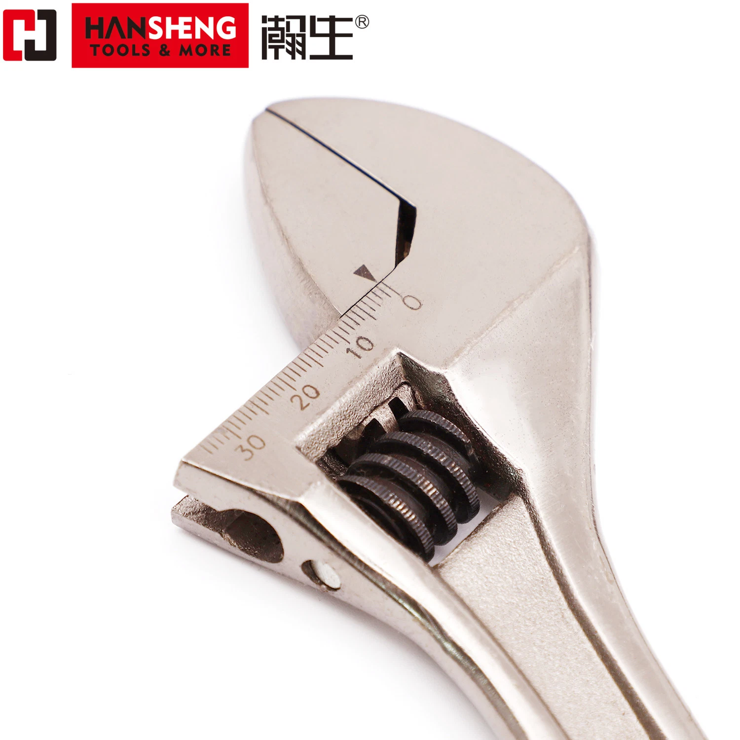 Professional Hand Tool, Made of CRV, High Carbon Steel, Chrome Plated, Hardware Tools, Adjustable Wrench