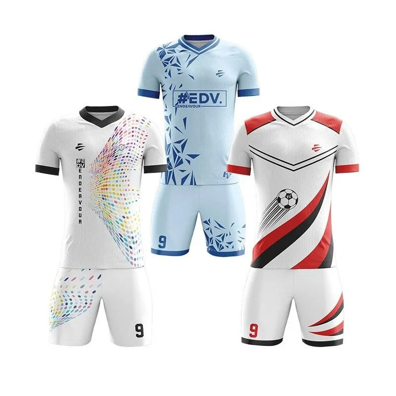 Custom Made Soccer Jersey Clothing 100% Polyester Sublimation Football Jersey