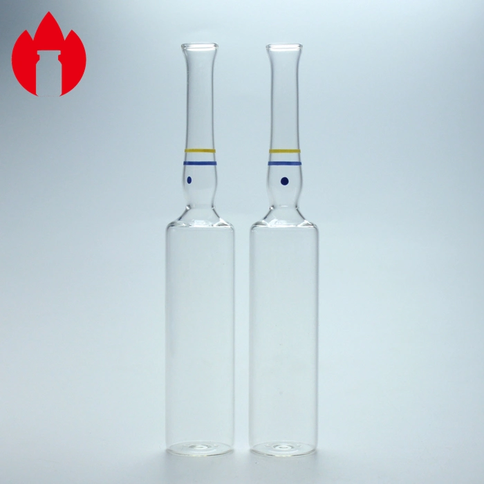 1ml 2ml 5ml 10ml Ampoule en verre transparent pour injection en pharmacie