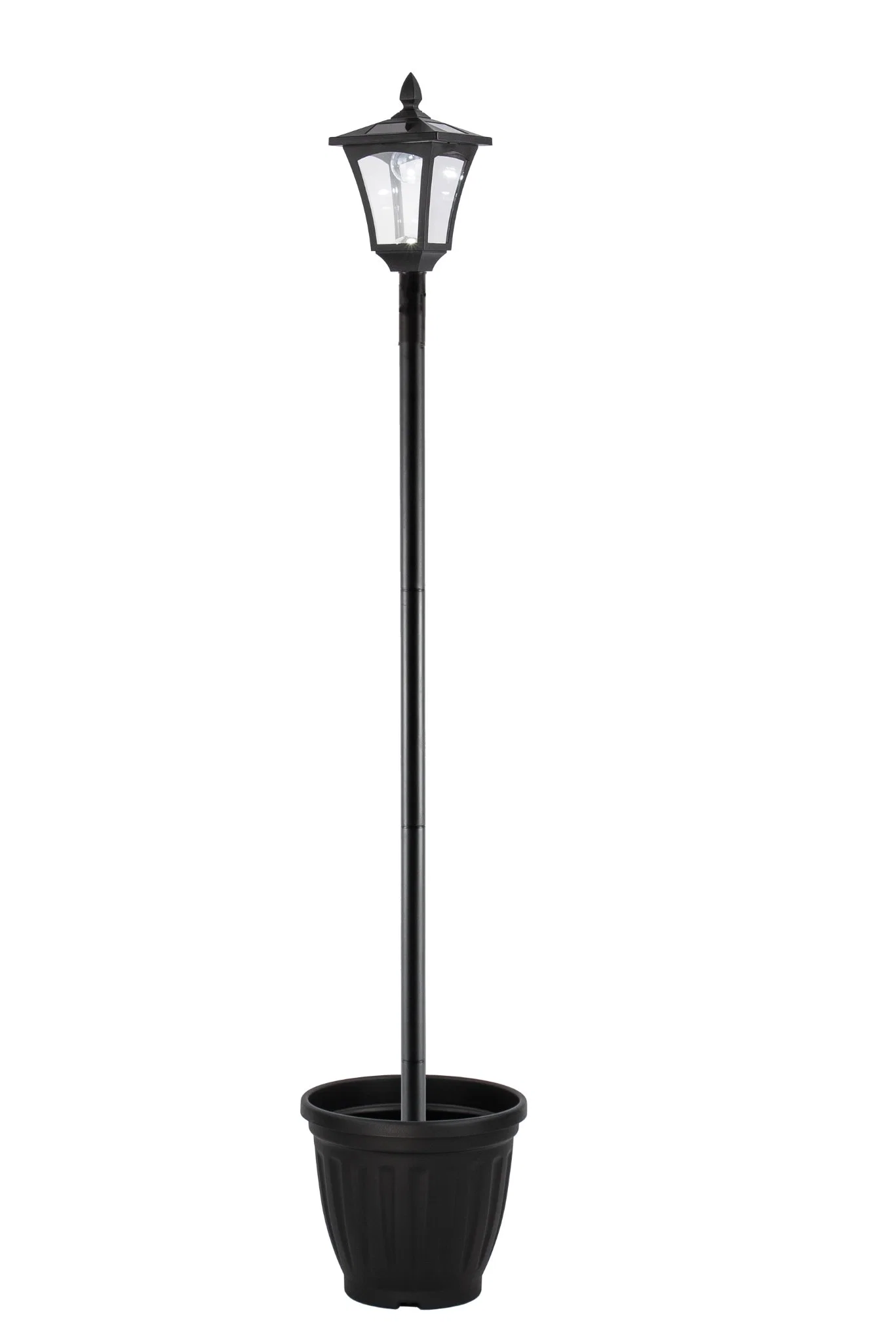 Patented 1.6m Solar Lamp Post Garden Light with Planter