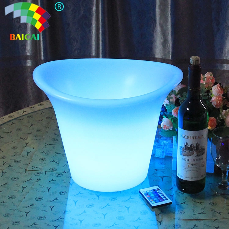 Cubeta de hielo de la barra de plástico de la Mesa o barra de leds cubo de hielo con CE, RoHS