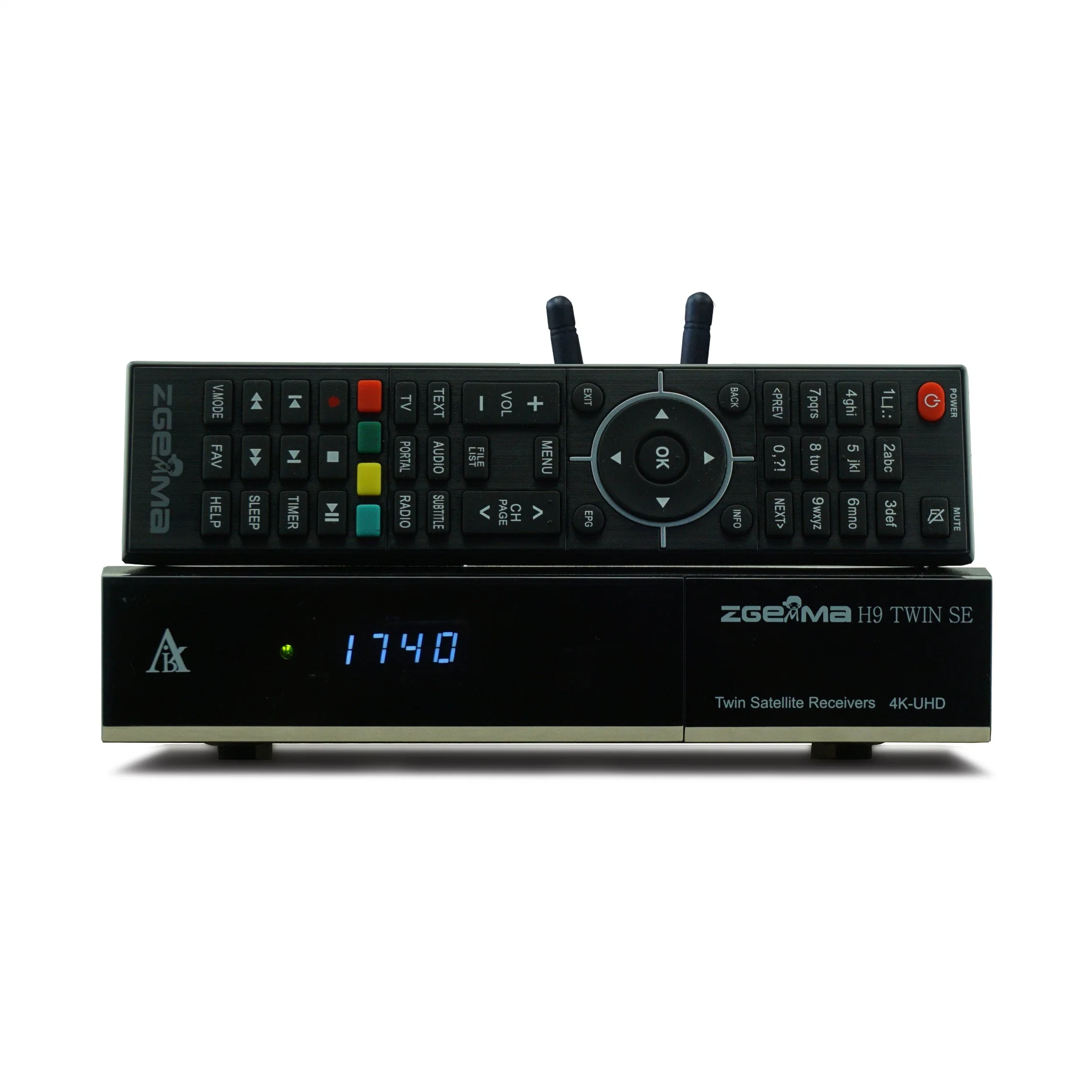 Zgemma H9 Twin Se: 4K-2160p Twin DVB-S2X+DVB-S2X Tuner Satellite Receiver - Enigma2 Linux OS with Android OS Compatibility