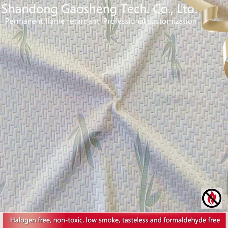 Flame Retardant Polyester Jacquard Woven Fabric Dyed Soft for Bedding