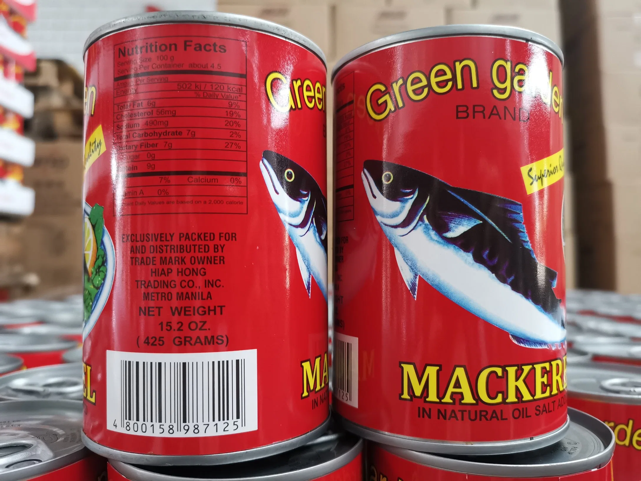 155g 425g Canned Food Fish Mackerel in Vegetable Oil