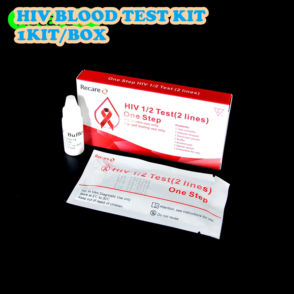 Home Teste de Diagnóstico Equipamento médico Teste de Casa HIV Rapid One Etapa HIV Blood Test Kit