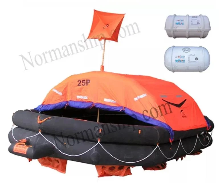 Factory Price Throwing Inflatable Life Raft for 20 Person