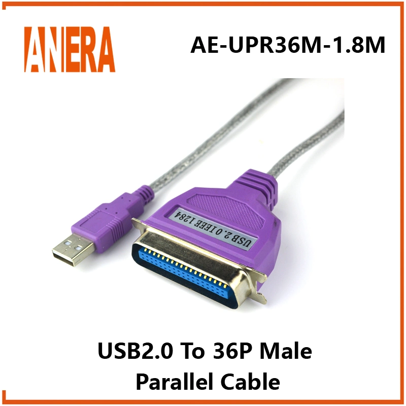 Ae-Upr36m-1m USB to USB Parallel Port Cable 1284 Printing Cable Old-Fashioned Cn36 Pin Printer Data Cable