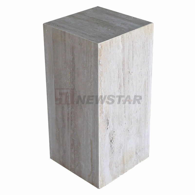 Stone Furniture Marble Coffee Table Pedestal Column Display Stand Marble Side Table