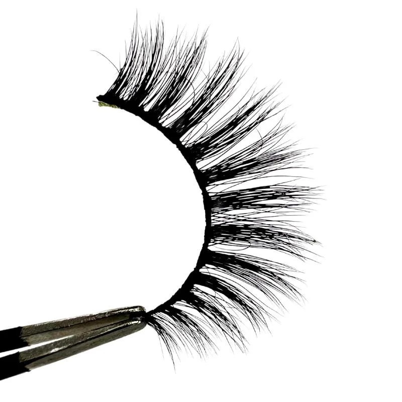 Natural Long Thick Criss Cross Synthetic Hair Hand Made False Eyelashes 3D Silk Lashess for 25mm