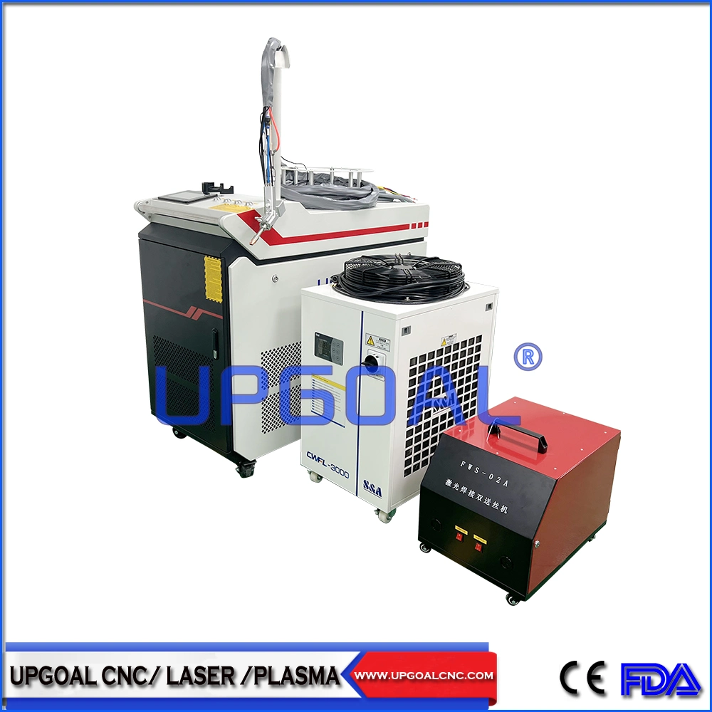 Máquina de limpeza combinada para soldadura a laser de fibra de 3000 W para aço carbono/aço inoxidável Aço/alumínio