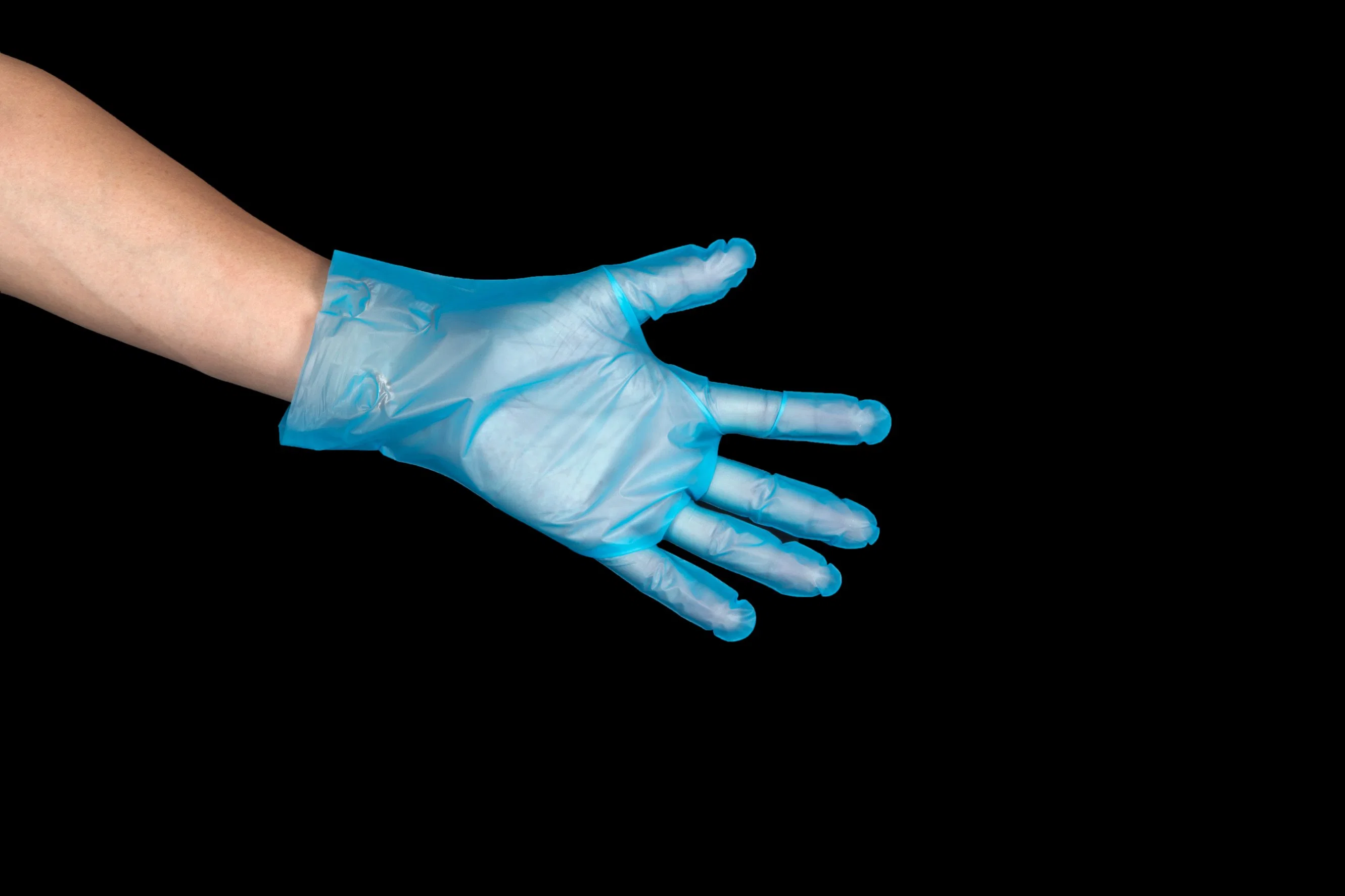 Plástico de alta calidad desechable de polietileno de PEAD LDPE CPE TPE Guantes EVA