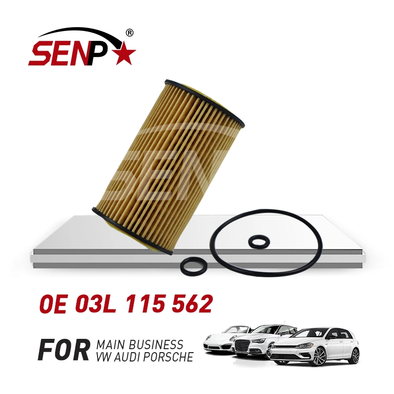 Sistema de combustível para peças sobressalentes Senpei para automóveis filtro de óleo do motor para VW Golf Caddy Beetle Audi A1/A3/A4/A5/A6 OEM 03L 115 562 03L11562