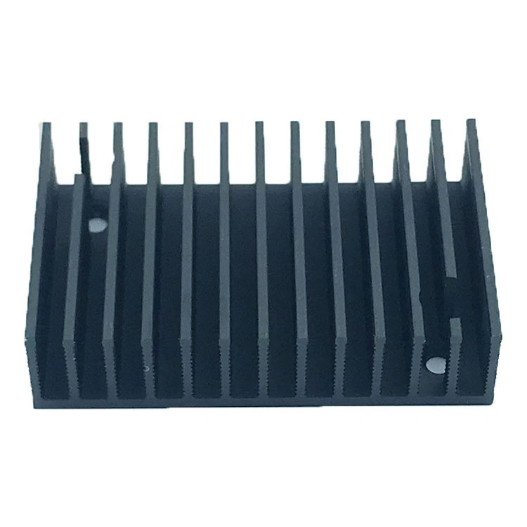 Hot Sale High Density CNC Machining Anodized Sandblasting Black Oxide Aluminum Profile High Tooth Radiator Electronic Appliance CPU Cooling Aluminum Radiator