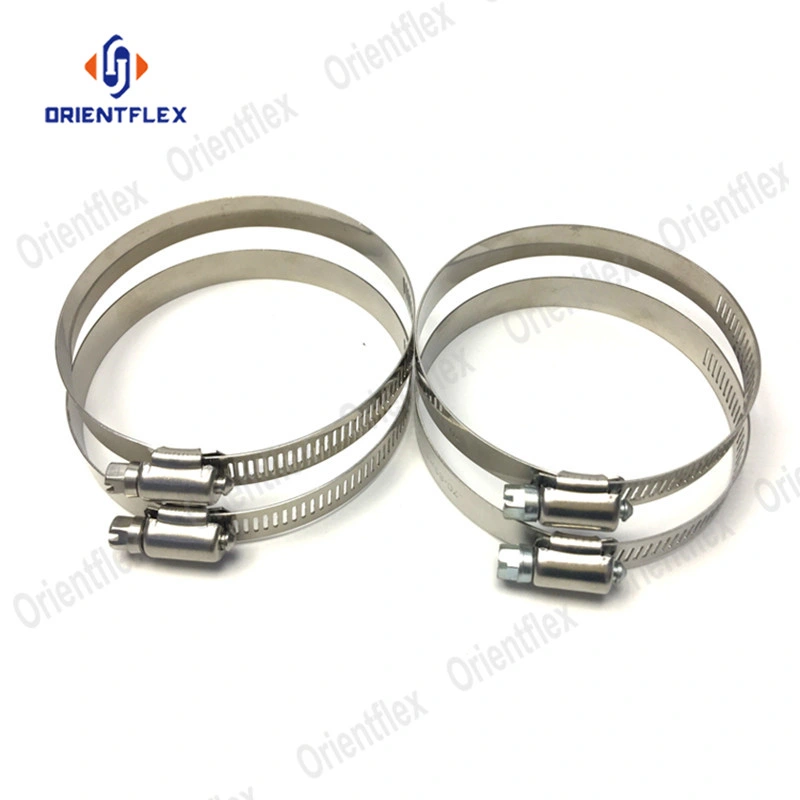 Stainless Steel Adjustable Worm Screw Type Hose Clamp