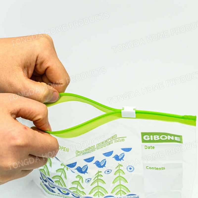 Wiederverschließbare kundenspezifisch bedruckte Plastikstickereiwaren PE Slider Bags für Sandwich Und Snack