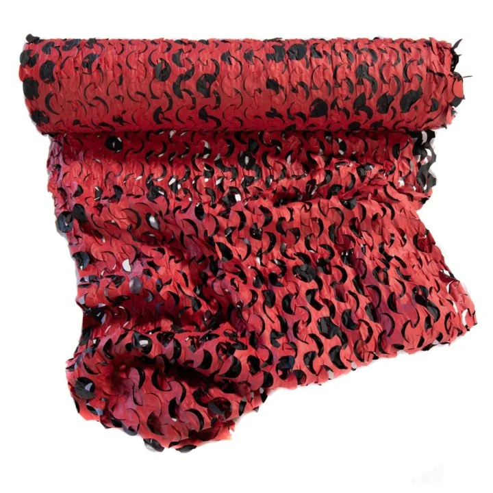 Flame Retardent Red Color Camouflage Net