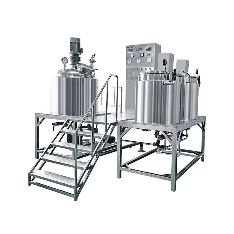 Factory Direct Customized 300L 500L Vacuum Homogenizer Emulsifier Cosmetic Face Cream Mixer Machine