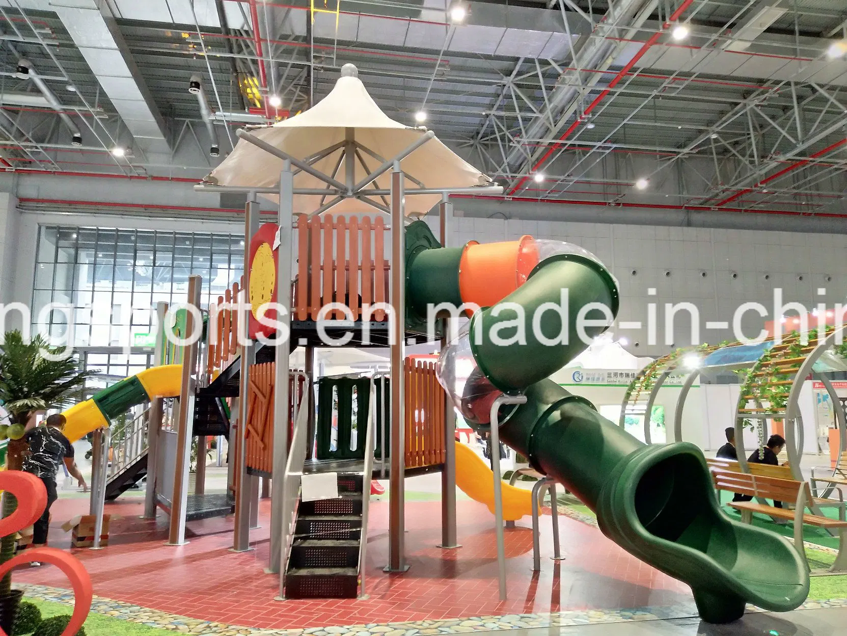 Plastic Outdoor Playsets Playground Equipment Used for Preschool Children Slider Wholesale/Supplier