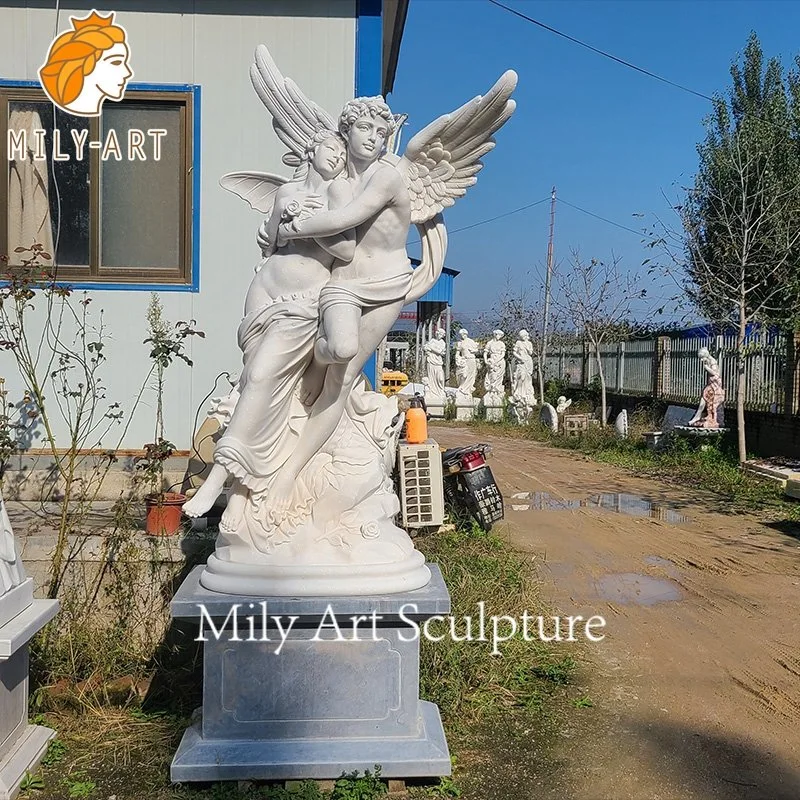 Tamaño de vida Piedra talante griega Marble Estatua del Amor de Dios