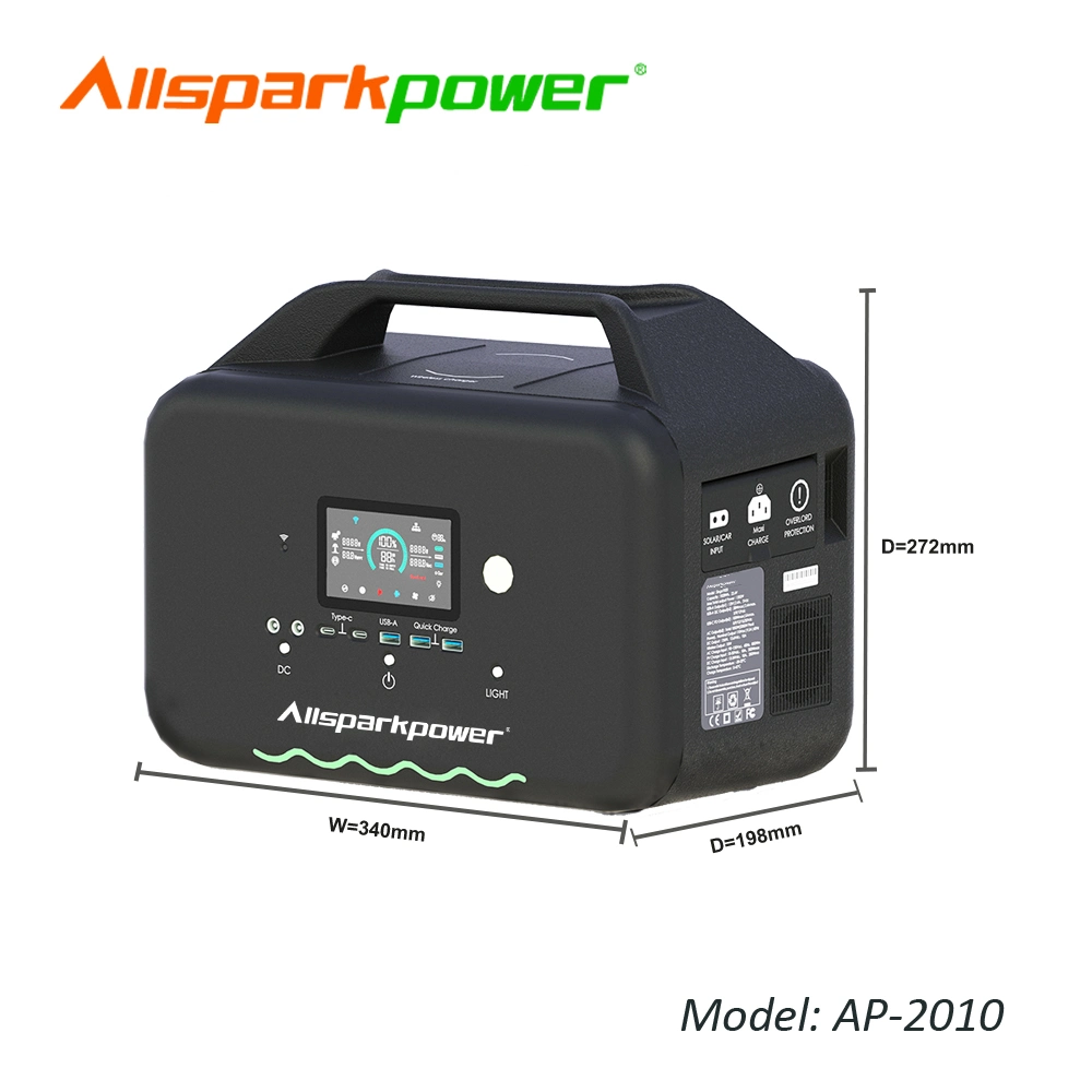 Ap-1010 Super rápido se carga con la potencia móvil inalámbrica móvil alimentación Banco Banco de 1000W de potencia de 2000W 1008WH