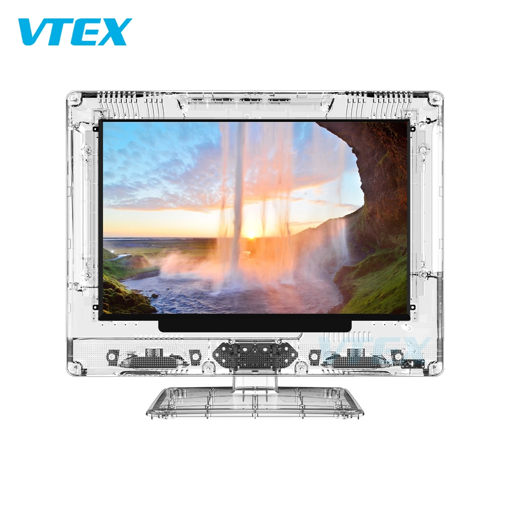 15.6 Inch Clear Digital HD UL-Tra Thin Flat Antenna Screen Transparent LED LCD HD Jail Television