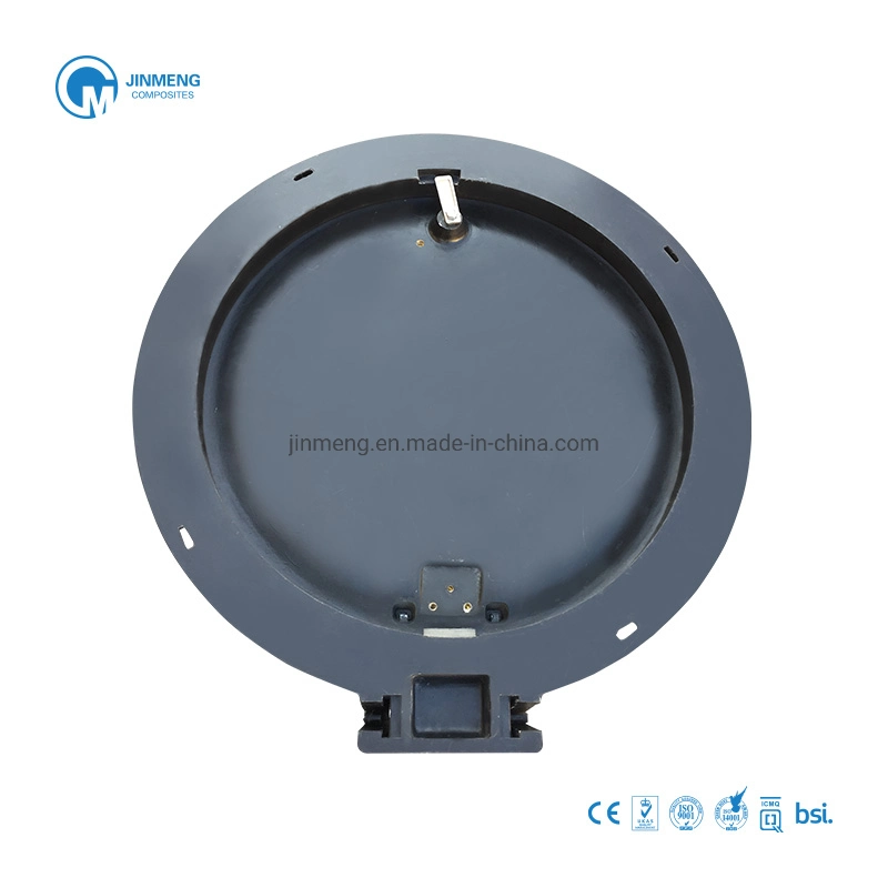 En124 FRP Round Manhole Cover Hinge Anti-Theft SMC Drain Cover