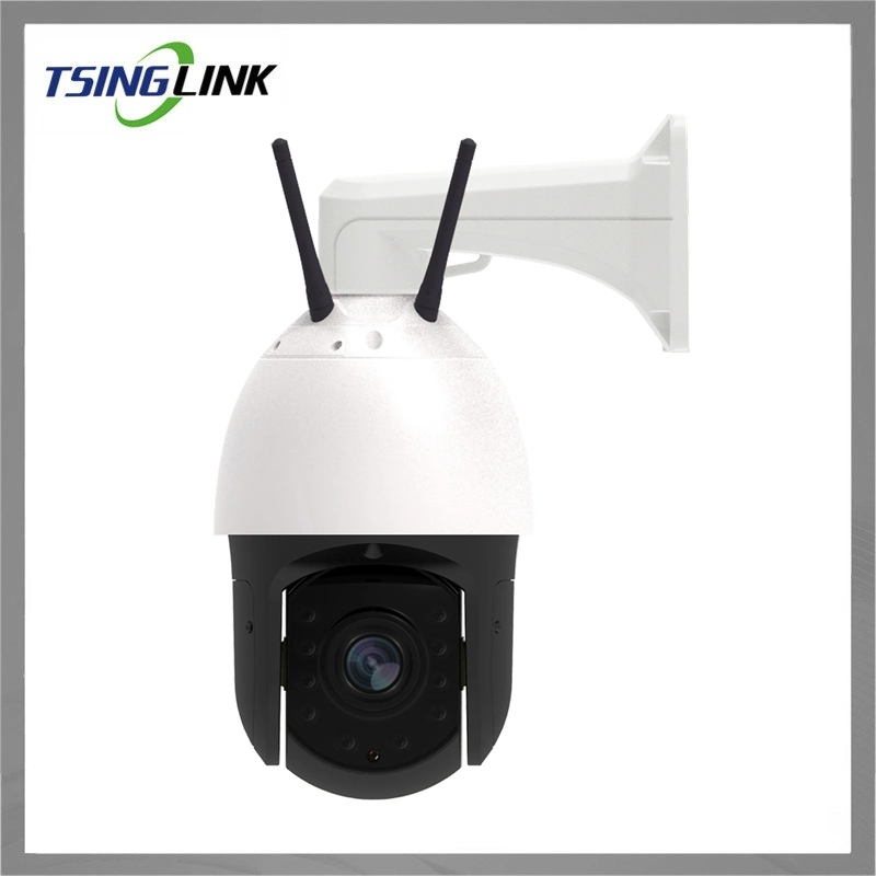 Auto Switch Infrared Color Vision Megapixel High Speed Dome 360 PTZ Weatherproof 4G Security Camera