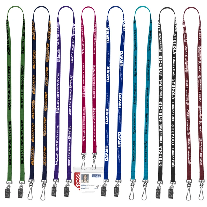 Hochwertige klare Kunststoff ID-Kartenhalter Lanyard Schlüsselanhänger PVC Wasserdichte Namensschild-Lanyard Halskette für Reisen