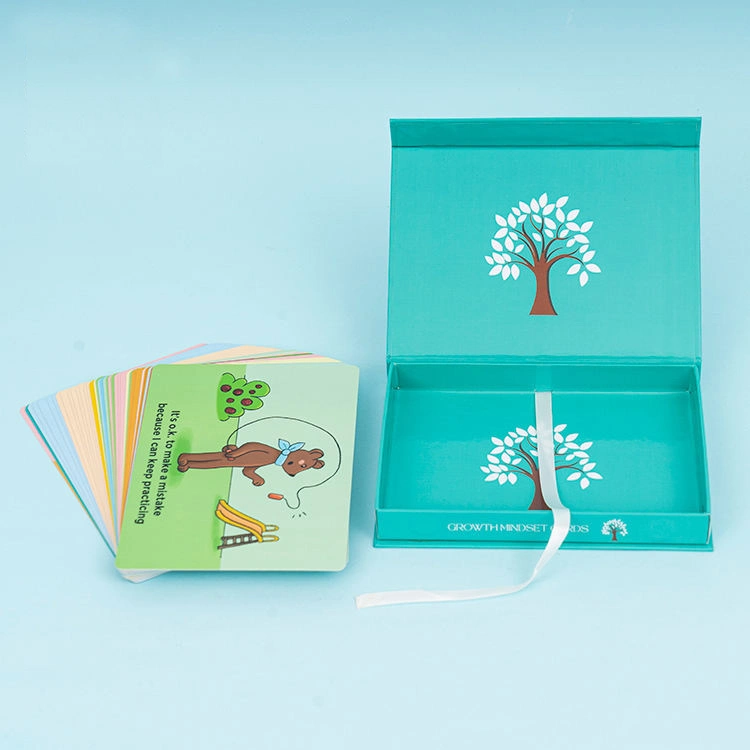 Kids Playing Cards Custom Packaging Card Game PVC Playing Education Children Flash Card