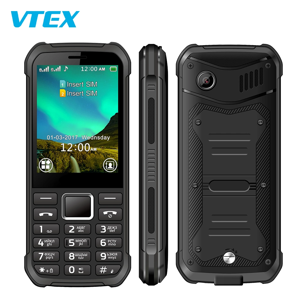 Venda por grosso 2.8Inch 2g apresentam Phone sc6531Chipset e 2500mAh Batterey Telefone impermeável e resistente