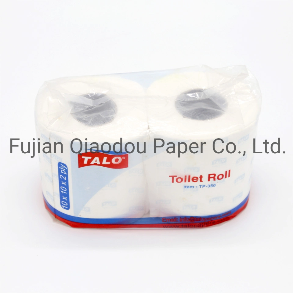 Qiaodou OEM Toilet Roll Paper Tissue Bathroom Tissue 2/3 Ply 100% Virgin Pulp Material